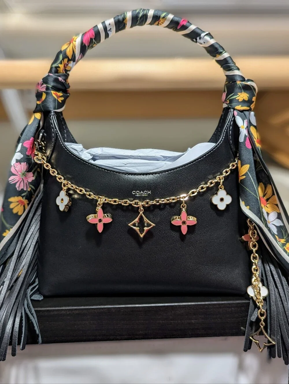Coach Brooklyn Fringe Shoulder Bag 23 - Picture 11 of 11